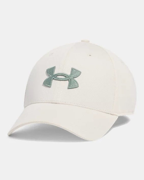 Under Armour hat for man כובע אנדר ארמור בצבע אבן לוגו ירוק